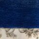 Moroccan Berber carpet Beni Ouarain plain blue mottled 3,19x2.24m