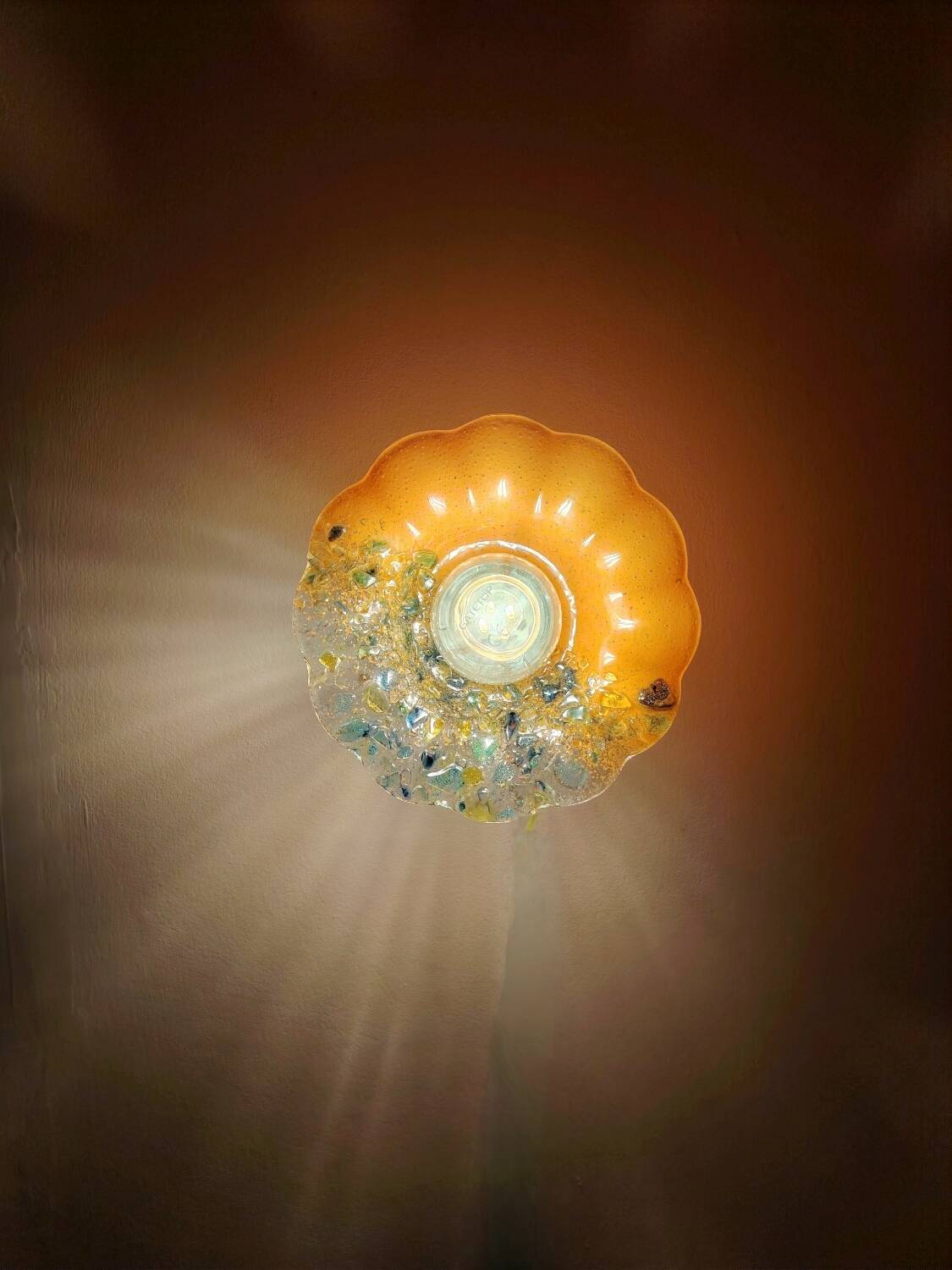Murano flower wall light