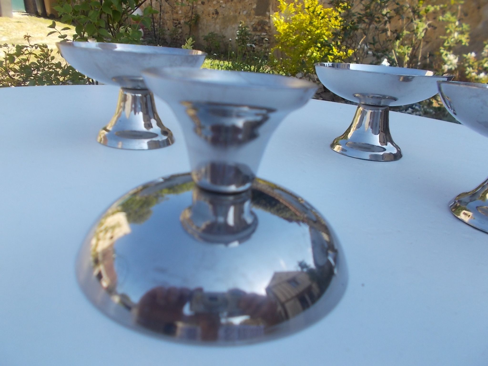 Ensemble de 4 coupes à glace en inox