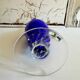 Antique blue glass soliflore