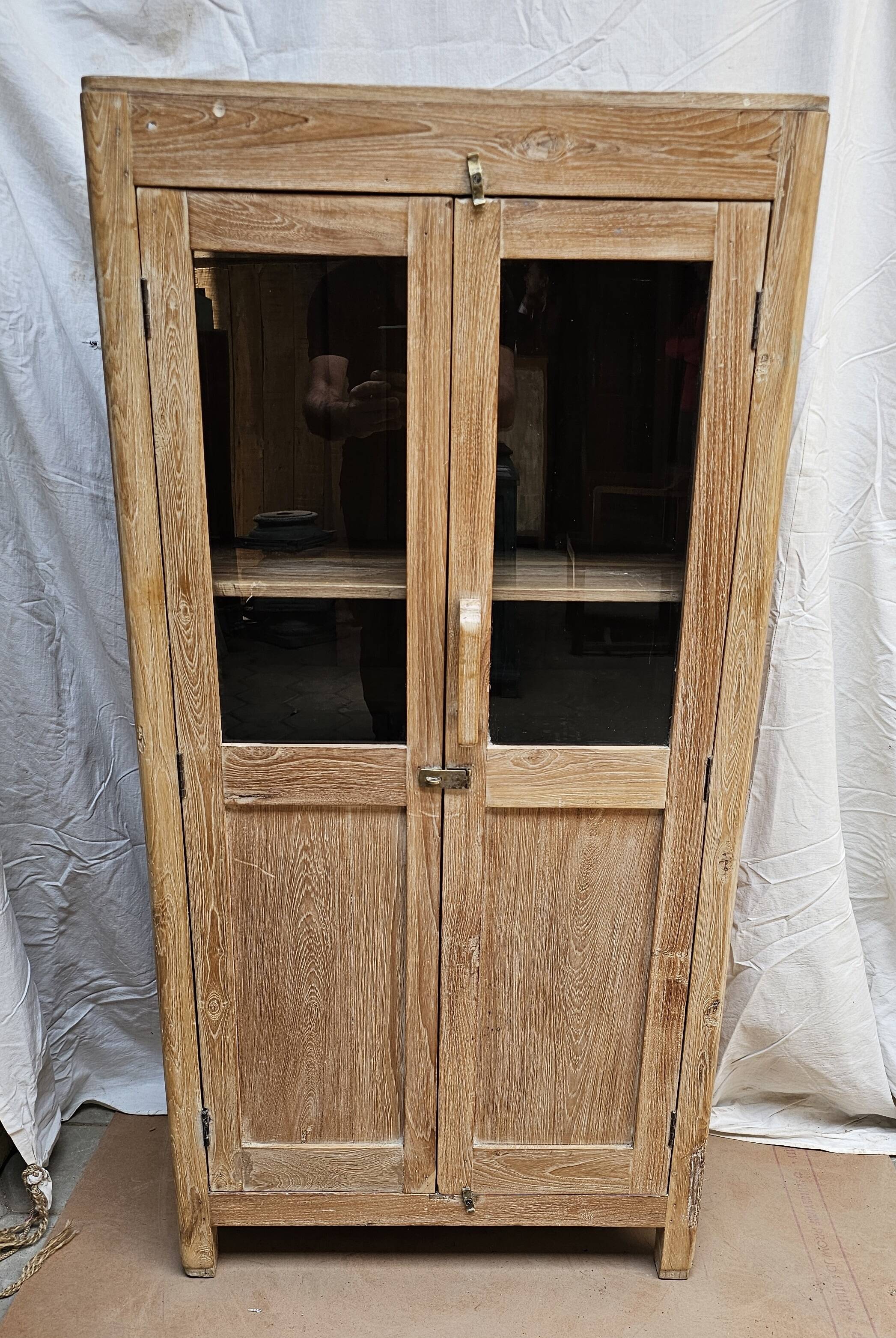 Natural Burmese teak sideboard