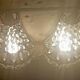 Pair of wall lights with crystal and brass tassels Height 36 cm