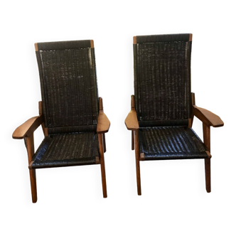 Paire de fauteuils modernistes