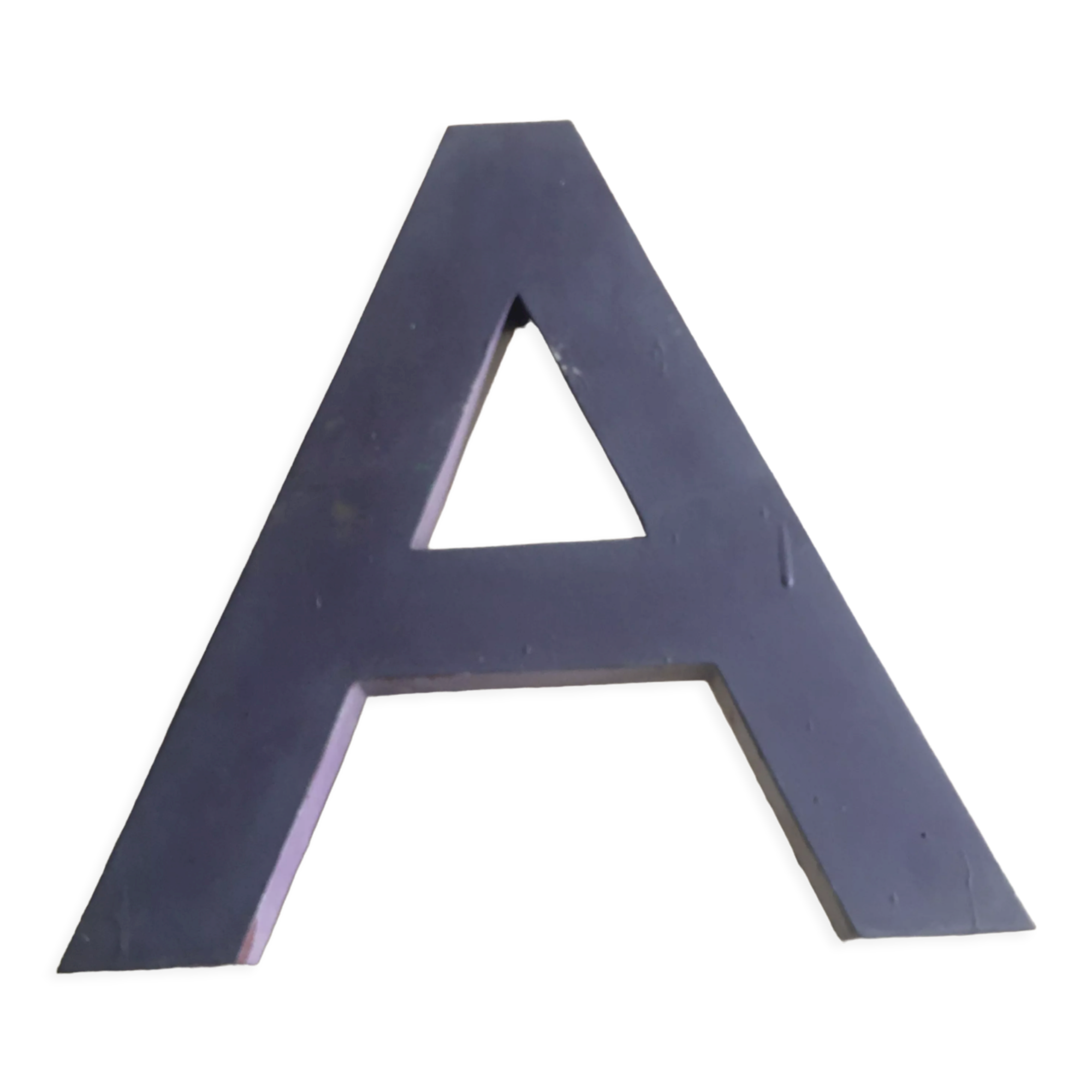 Industrial letter in zinc