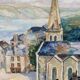 Oil on canvas Belle Ile en mer - Sauzon signed