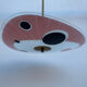 Screen-printed glass pendant from the 1960s