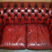 Vintage leather Chesterfield sofa