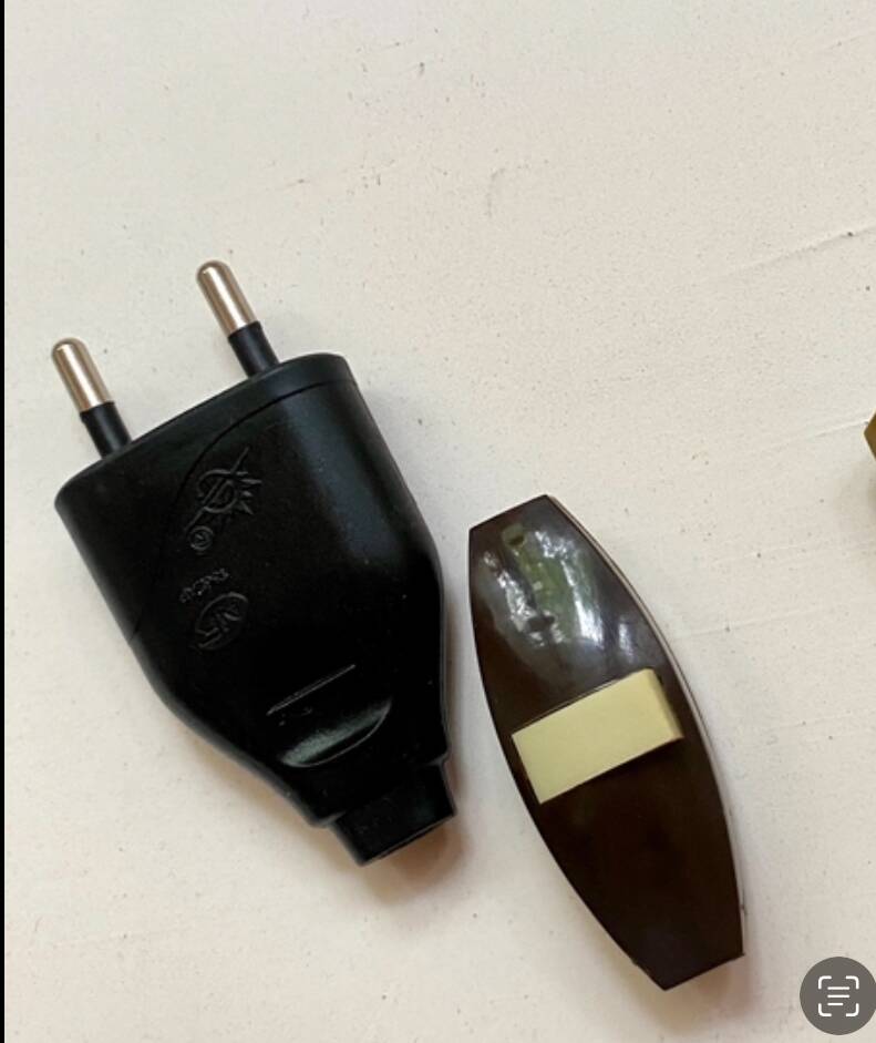 Ceramic lamp, 2 M fabric cable, cotton lampshade