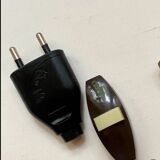 Ceramic lamp, 2 M fabric cable, cotton lampshade