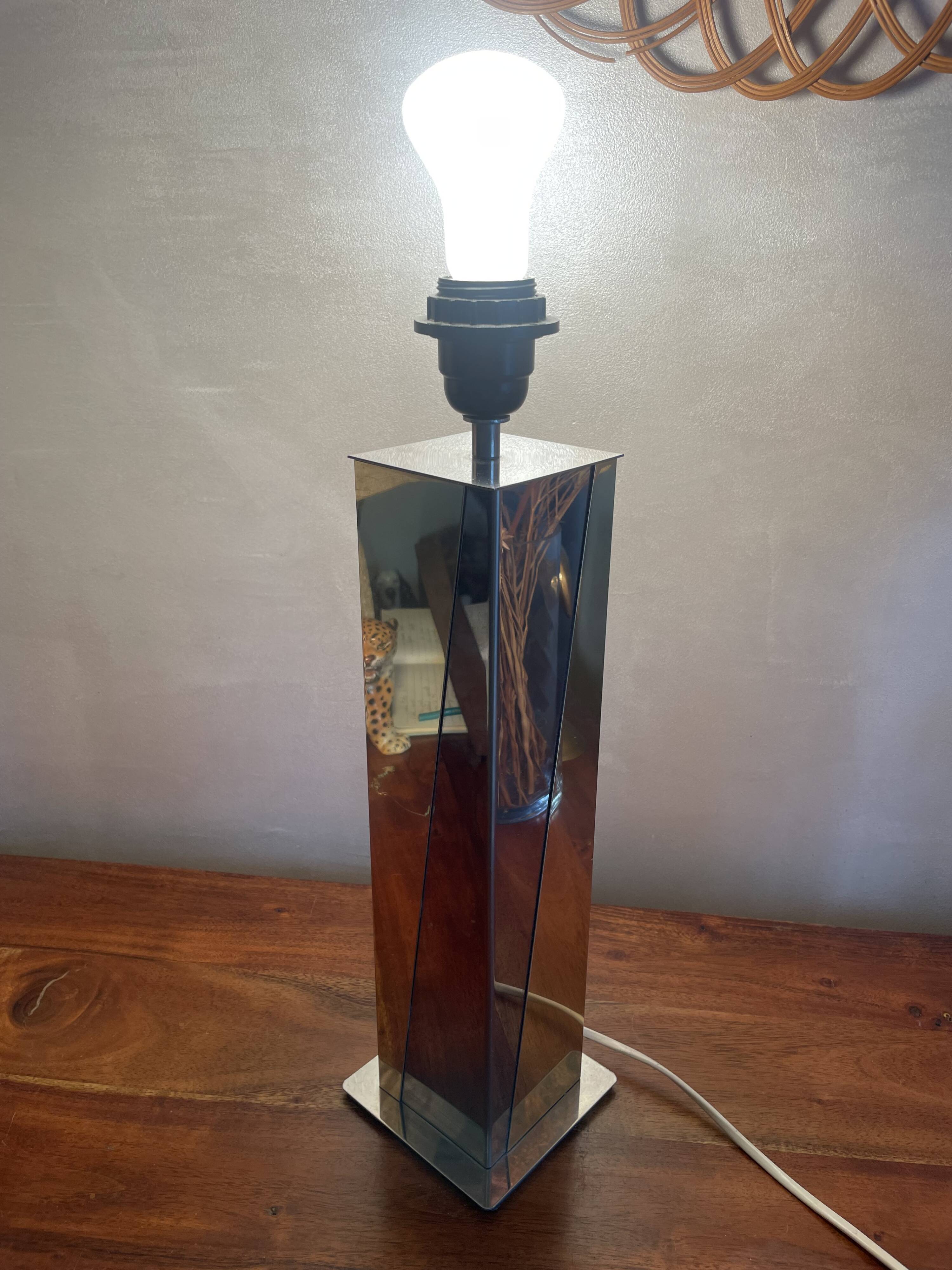 Silver gold designer lamp base