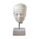 Androgynous head in plaster