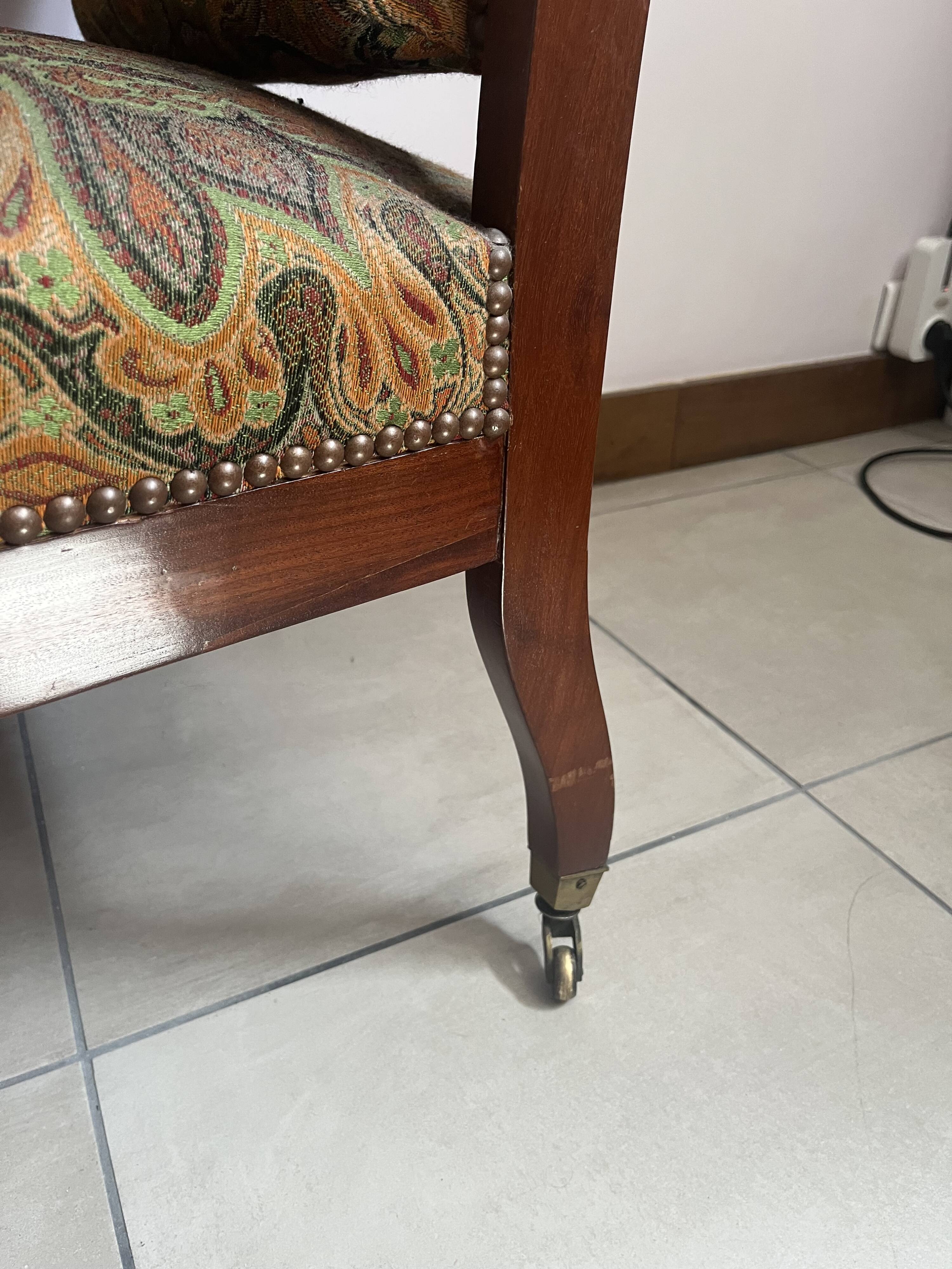 Antique mahogany armchair