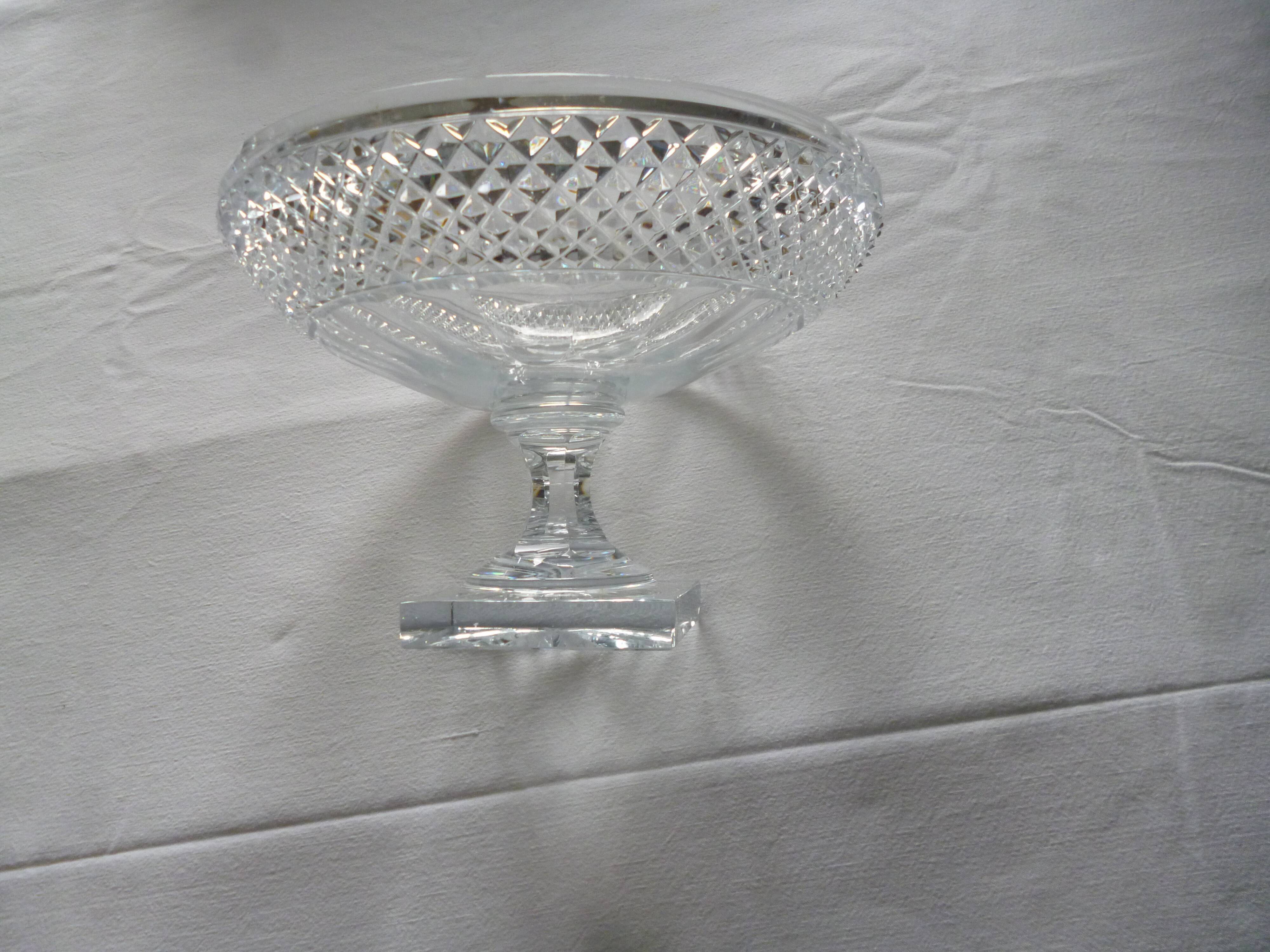 Cut crystal standing cup