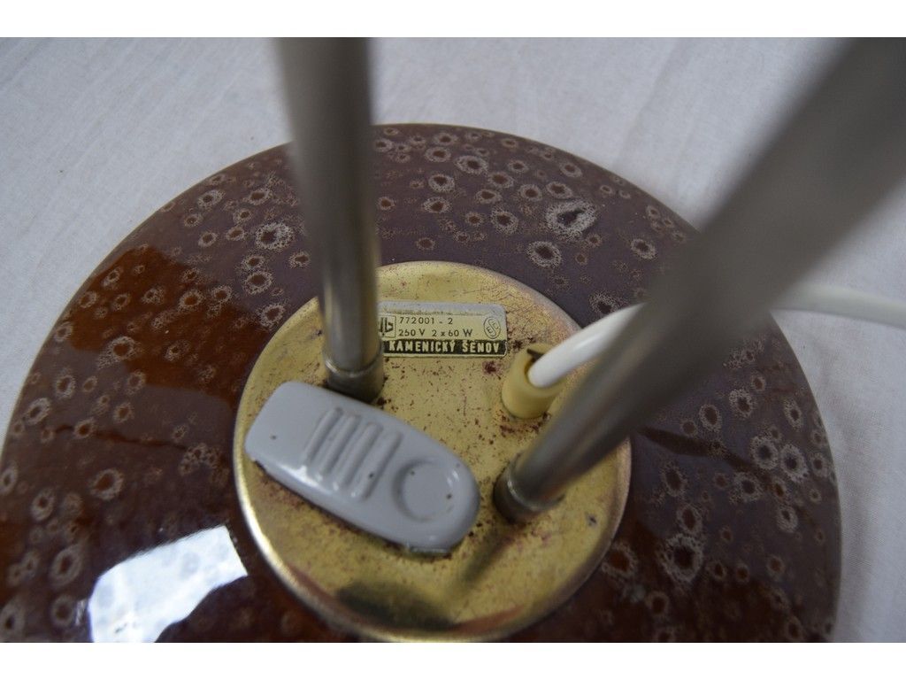 Lamp of Kamenický Šenov Czechoslovakia 1950 s