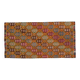 Tapis vintage turc Oushak fait main en laine et coton, années 1970