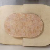 Oval stone coffee table Mactan brutalist marble by Magnussen PONTE