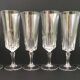 6 flûtes à champagne en cristal taillé