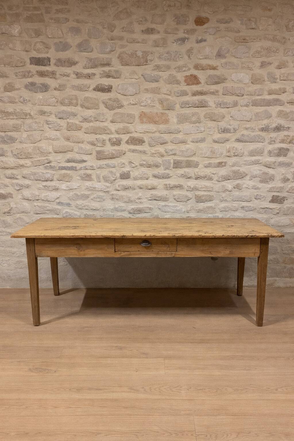 Solid wood table with drawer – authentic charm and practicality