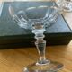 Set of 6 chiseled glass champagne coupes