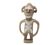 Moroccan sculpture in carved and engraved beige stone, 1970s.