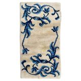 Cogolin carpet hand-knotted vintage France 128x70 cm