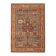 Tapis oriental en laine beige, bleu et rouge