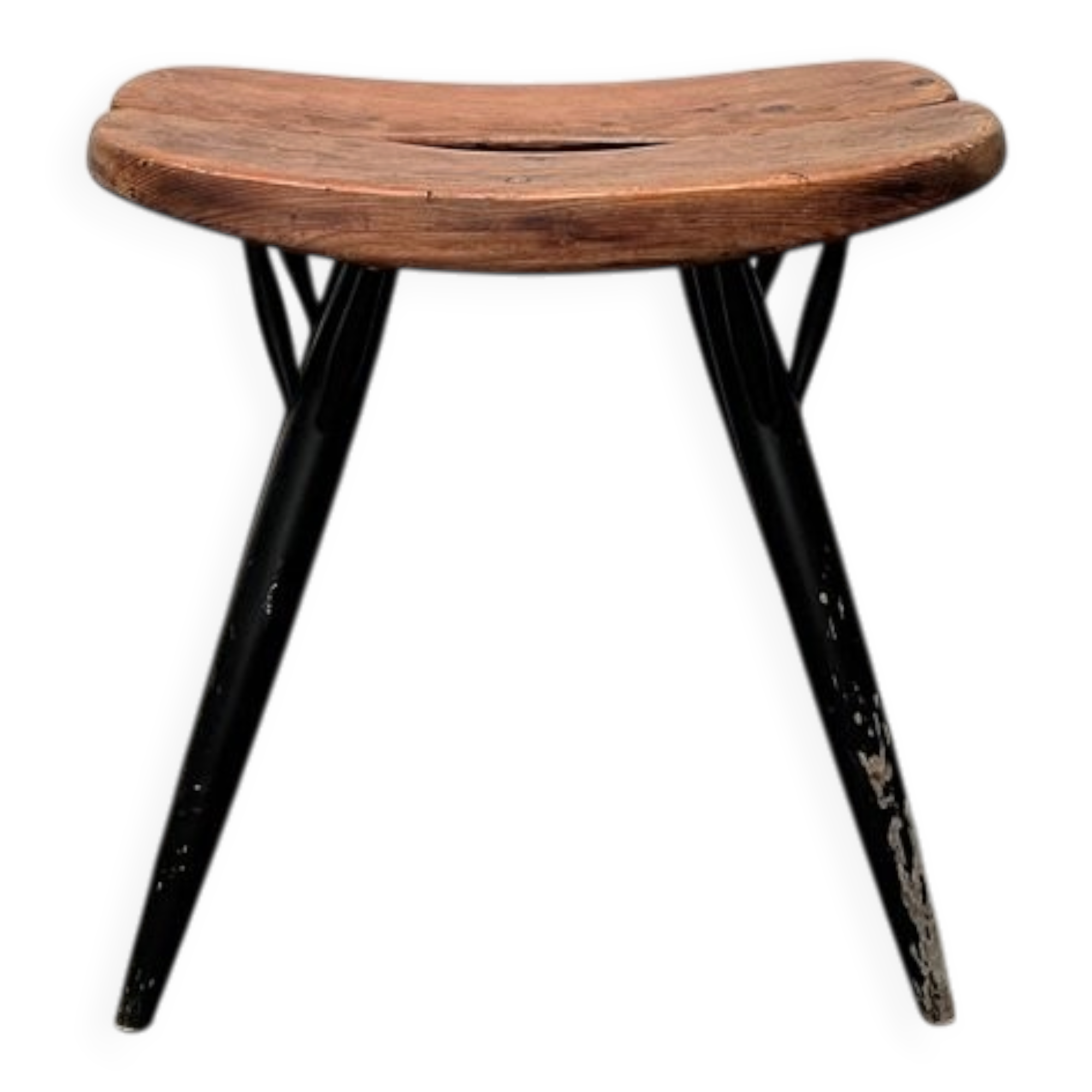 Pirkka stool mid-century by Ilmari Tapiovaara for Laukaan Puu