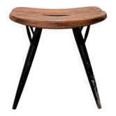 Tabouret Pirkka mi-siècle par Ilmari Tapiovaara pour Laukaan Puu