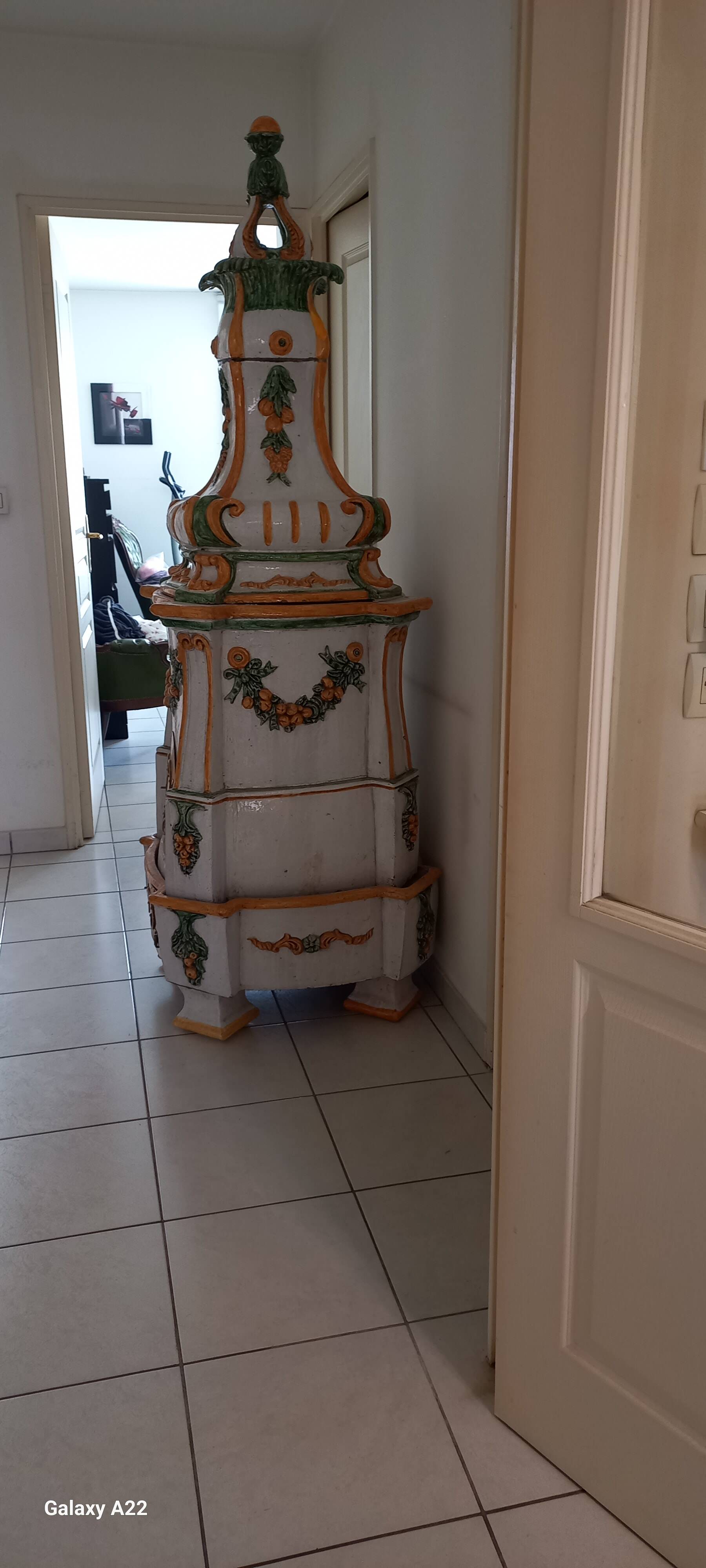 Austrian ceramic stove from the late 20th century.