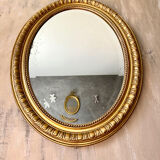 Old oval mirror late nineteenth