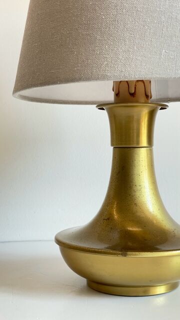 Lampe en laiton vintage