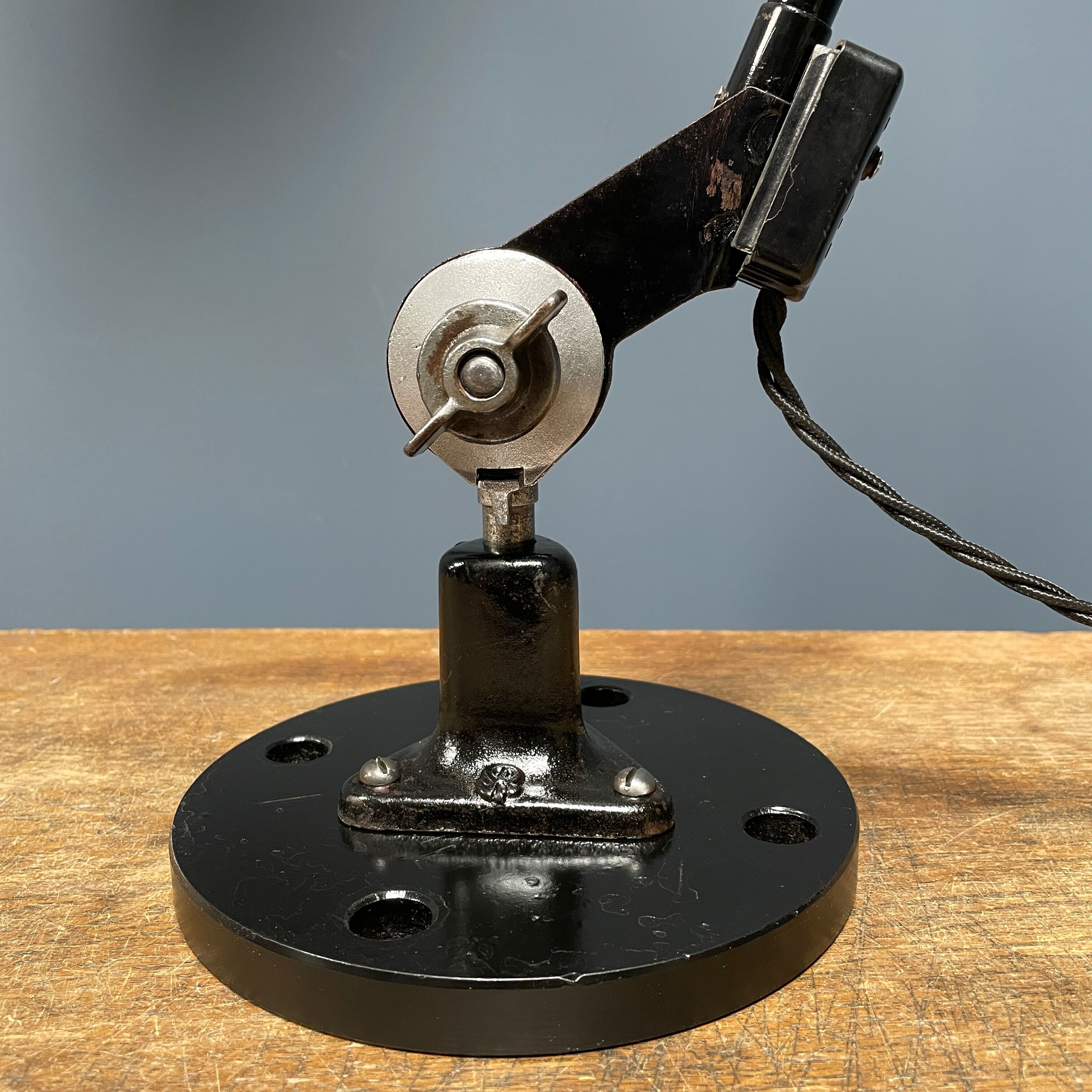 Black Rademacher table lamp from the 1930s