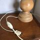 Vintage wooden lamp foot