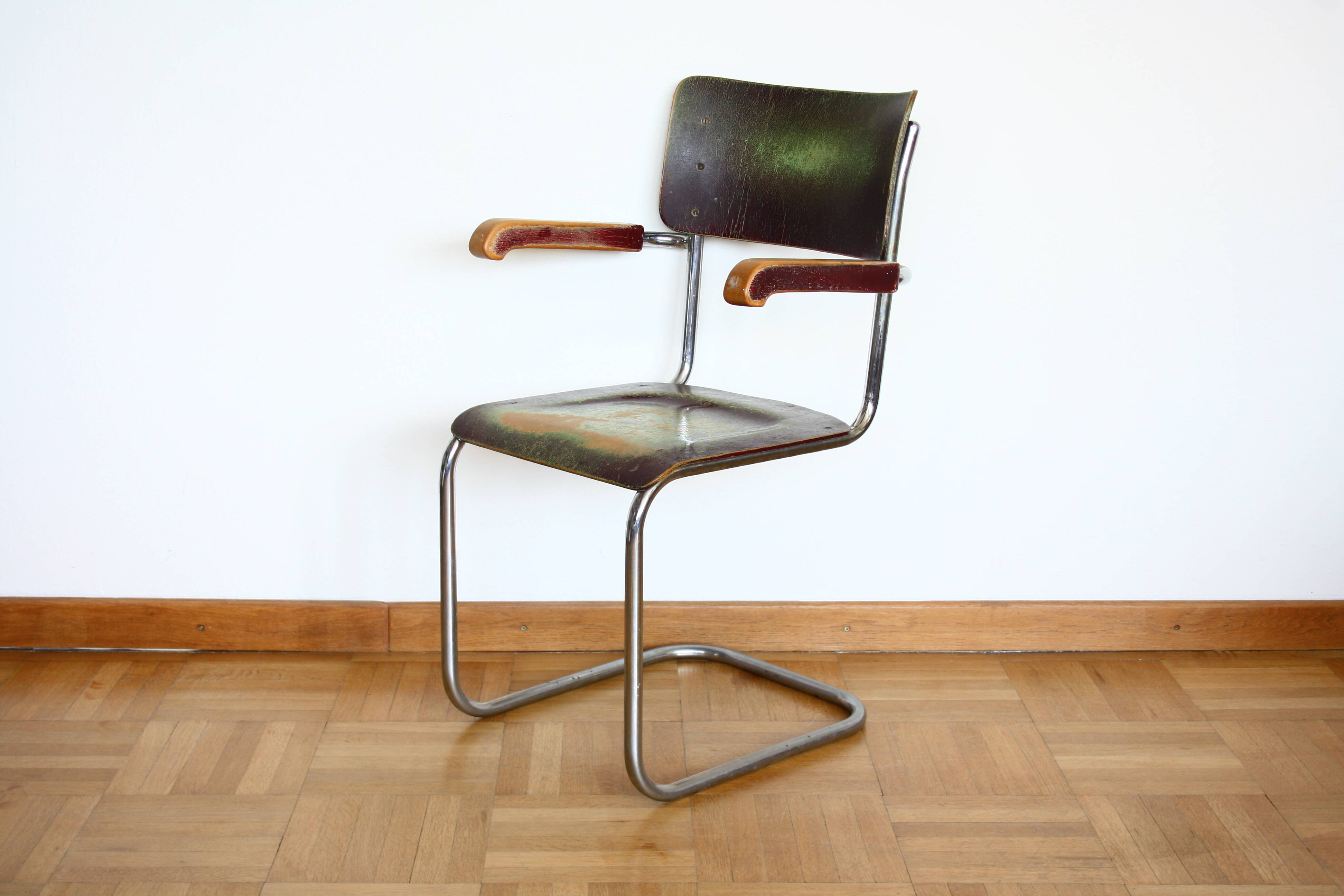 Functionalist - Bauhaus (arm)chair by Vichr, Czechoslovakia