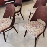 Suite de 4 chaises Ton 514 Oswald Haerdtl