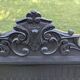19th-19th Century Trumeau Mirror with Shabby Patina