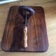 Cheese platter and his knife cutting board kitchen utensils