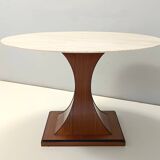 Dining Table with a Portuguese Pink Marble Top in the style of Carlo De Car