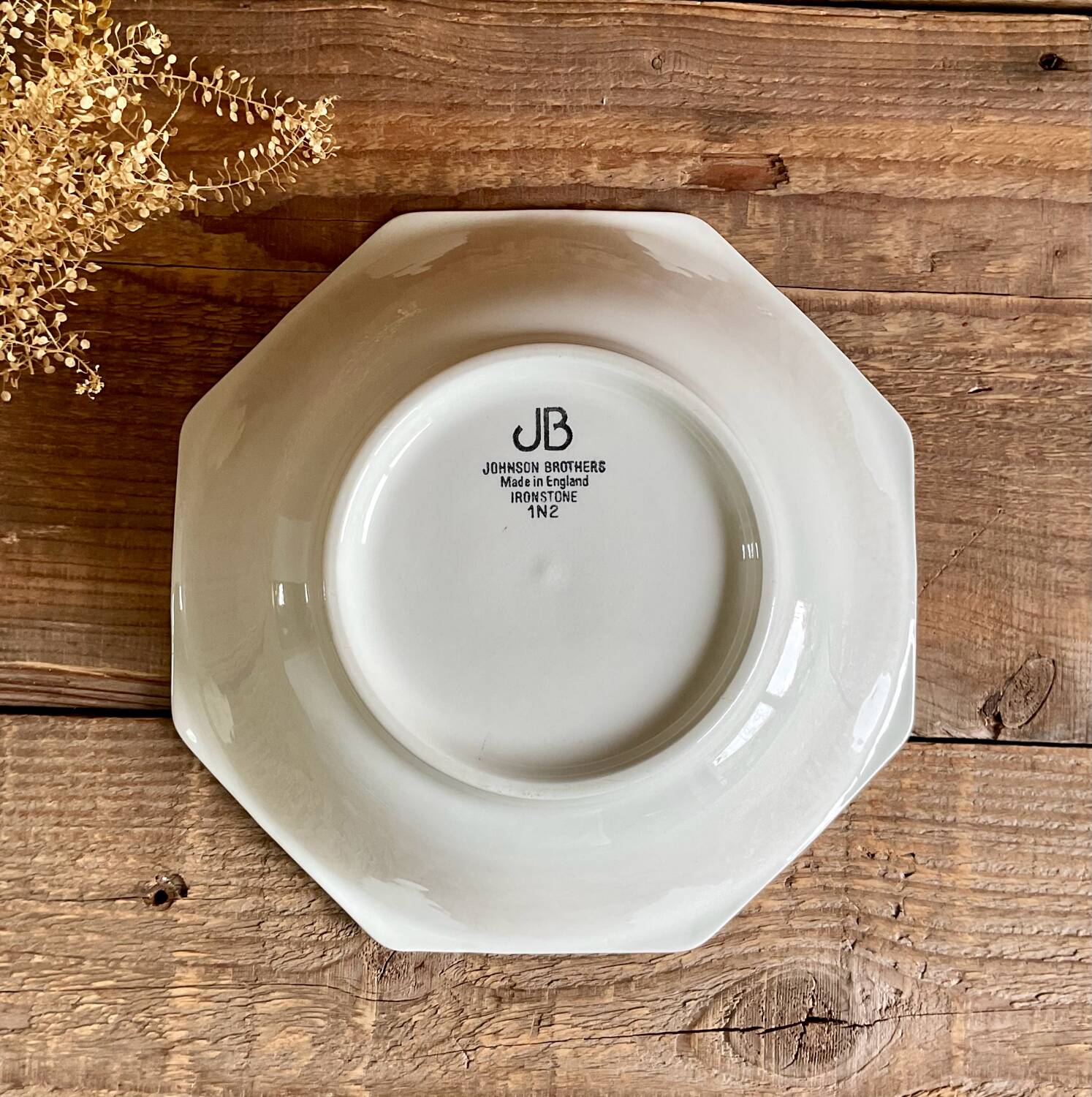 Johnson Brothers England Ironstone Octagonal Deep Dish