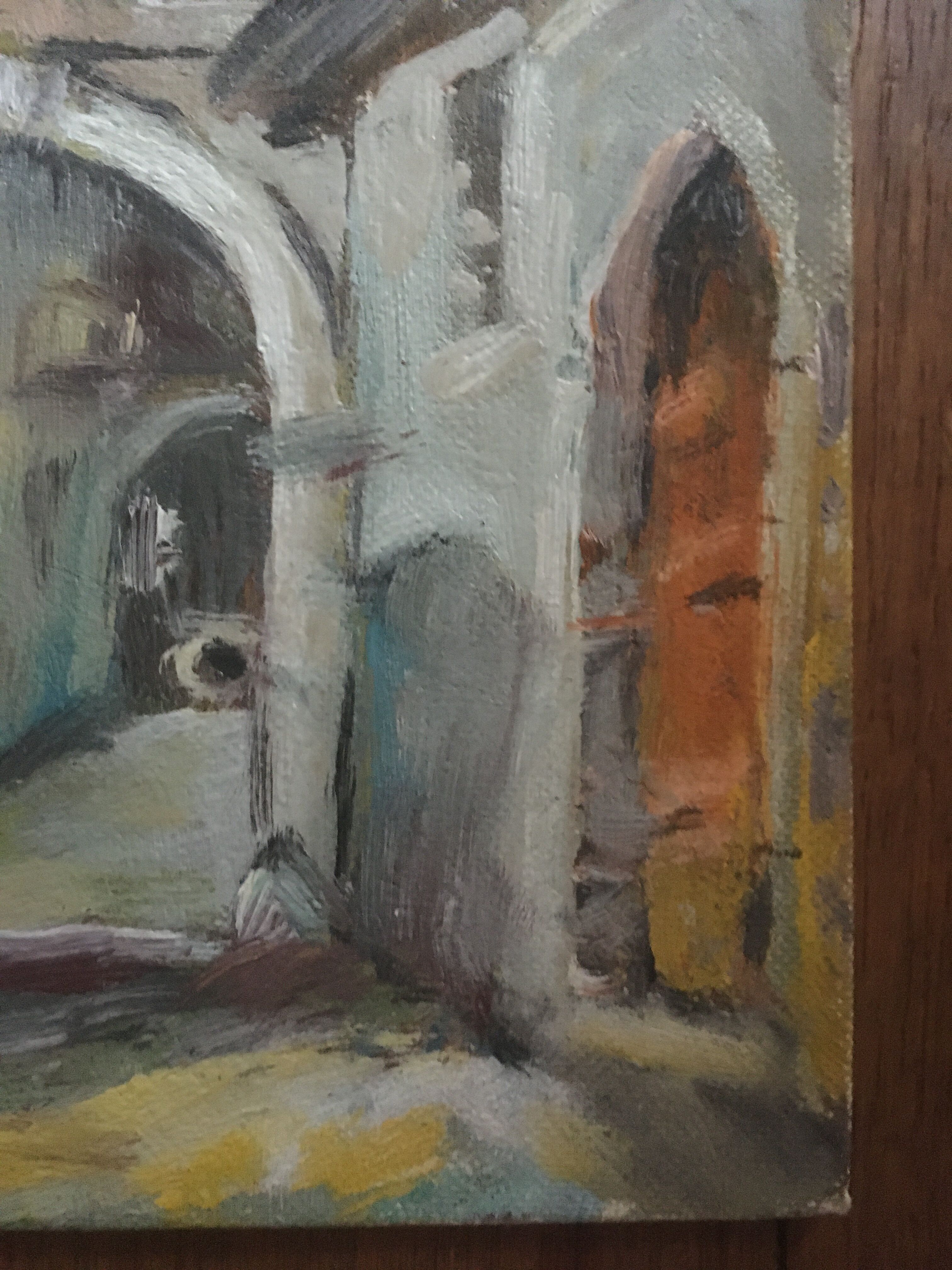 Oil painting, the medina.