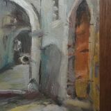Oil painting, the medina.