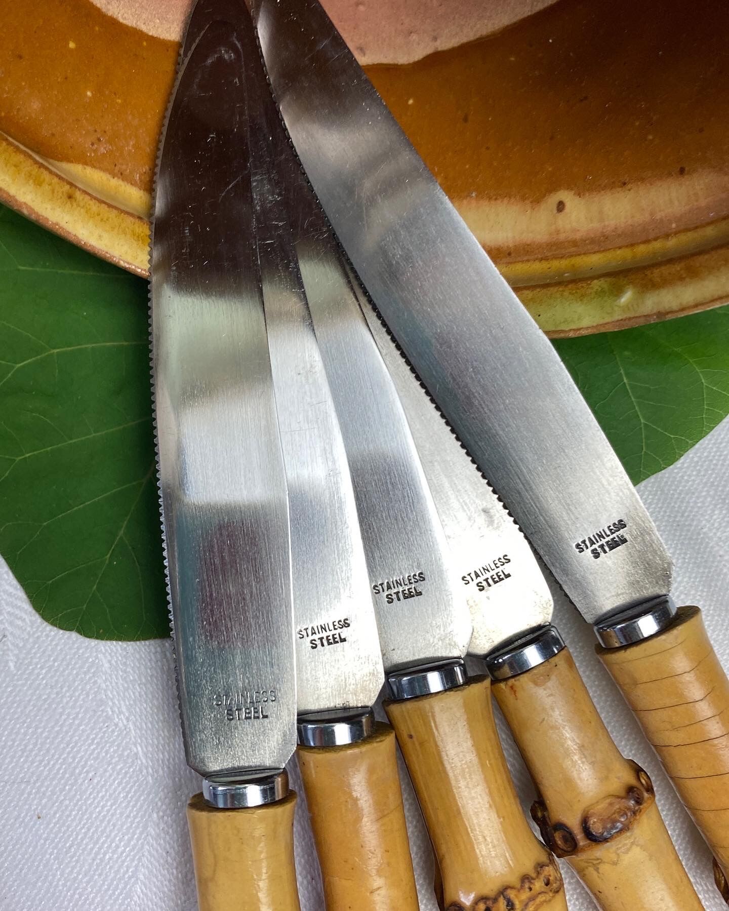 Set of 6 vintage dessert, cheese, dessert knives