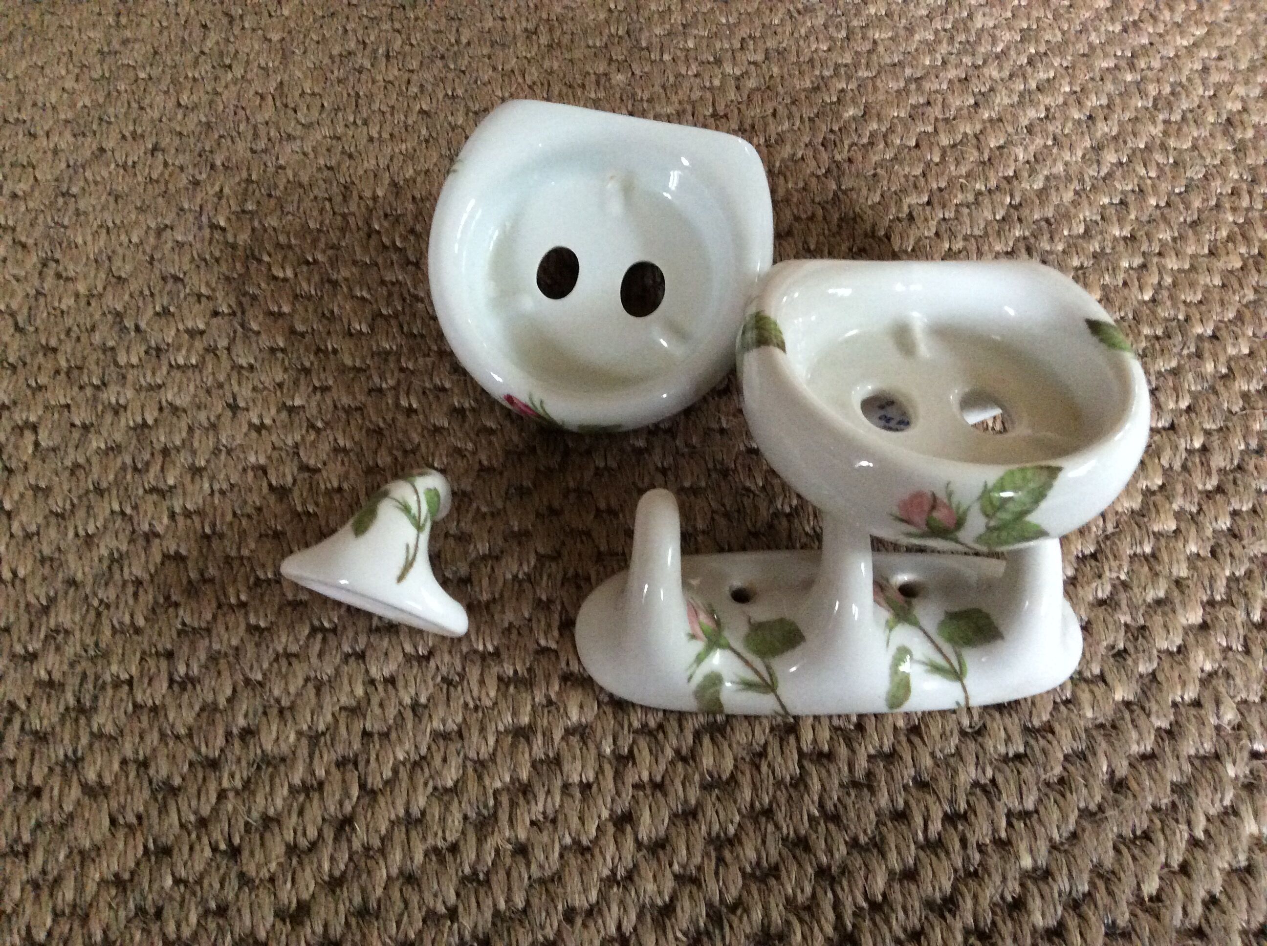 Set de patères et porte savon