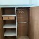 Old vintage children's water green wardrobe