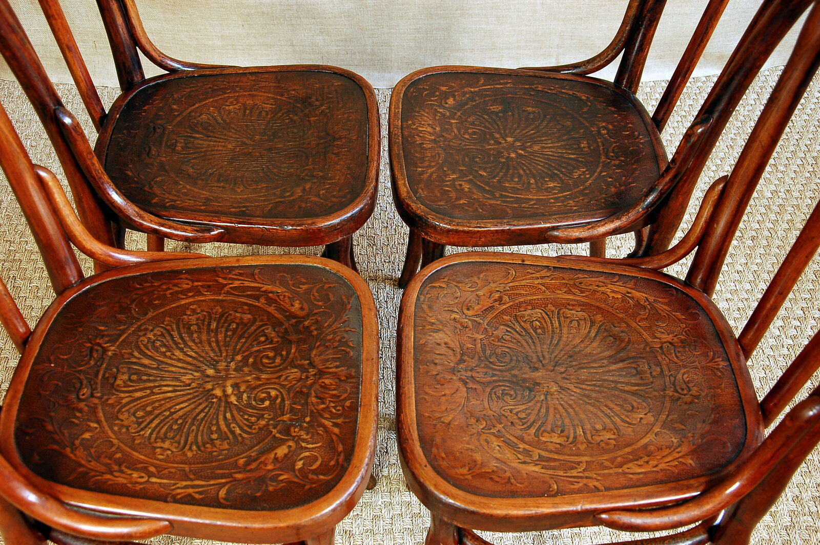 4 chairs Bistro Viennese J & J Kohn early 20th