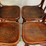 4 chairs Bistro Viennese J & J Kohn early 20th