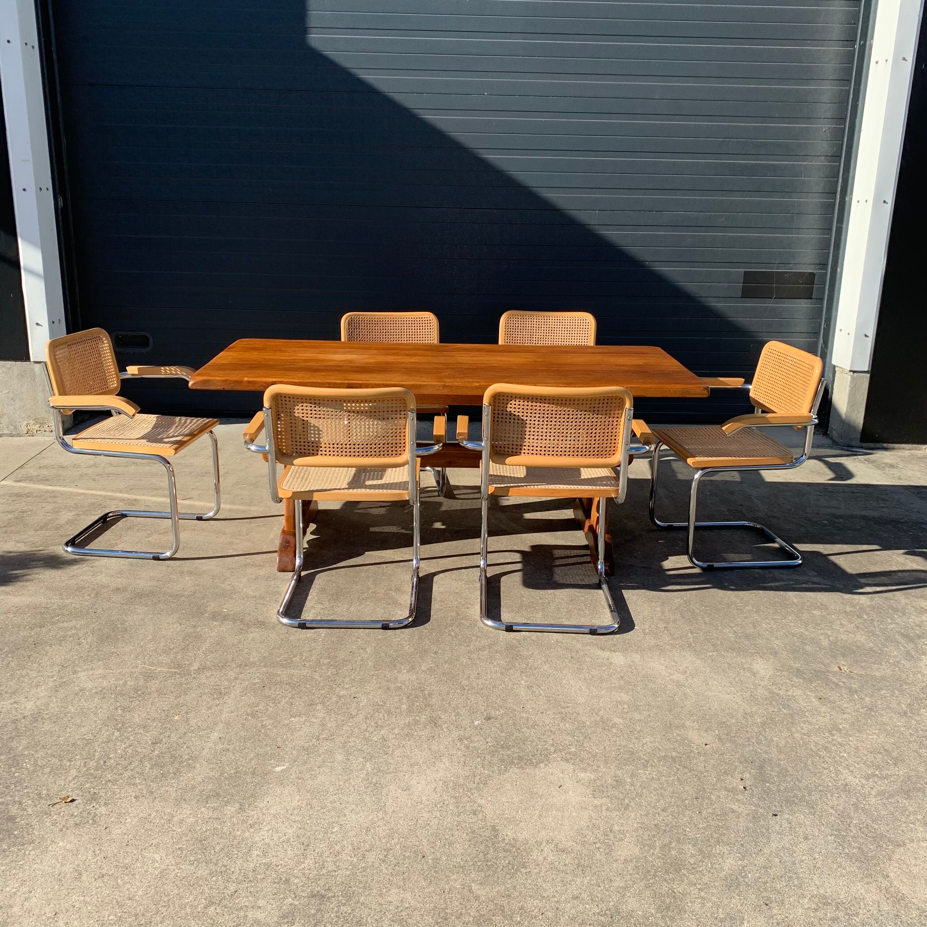 Série de 6 fauteuils B64 de Marcel Breuer