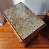 Pair of Art Deco bedside tables in solid blonde walnut – France 1930