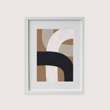 Framed abstract painting