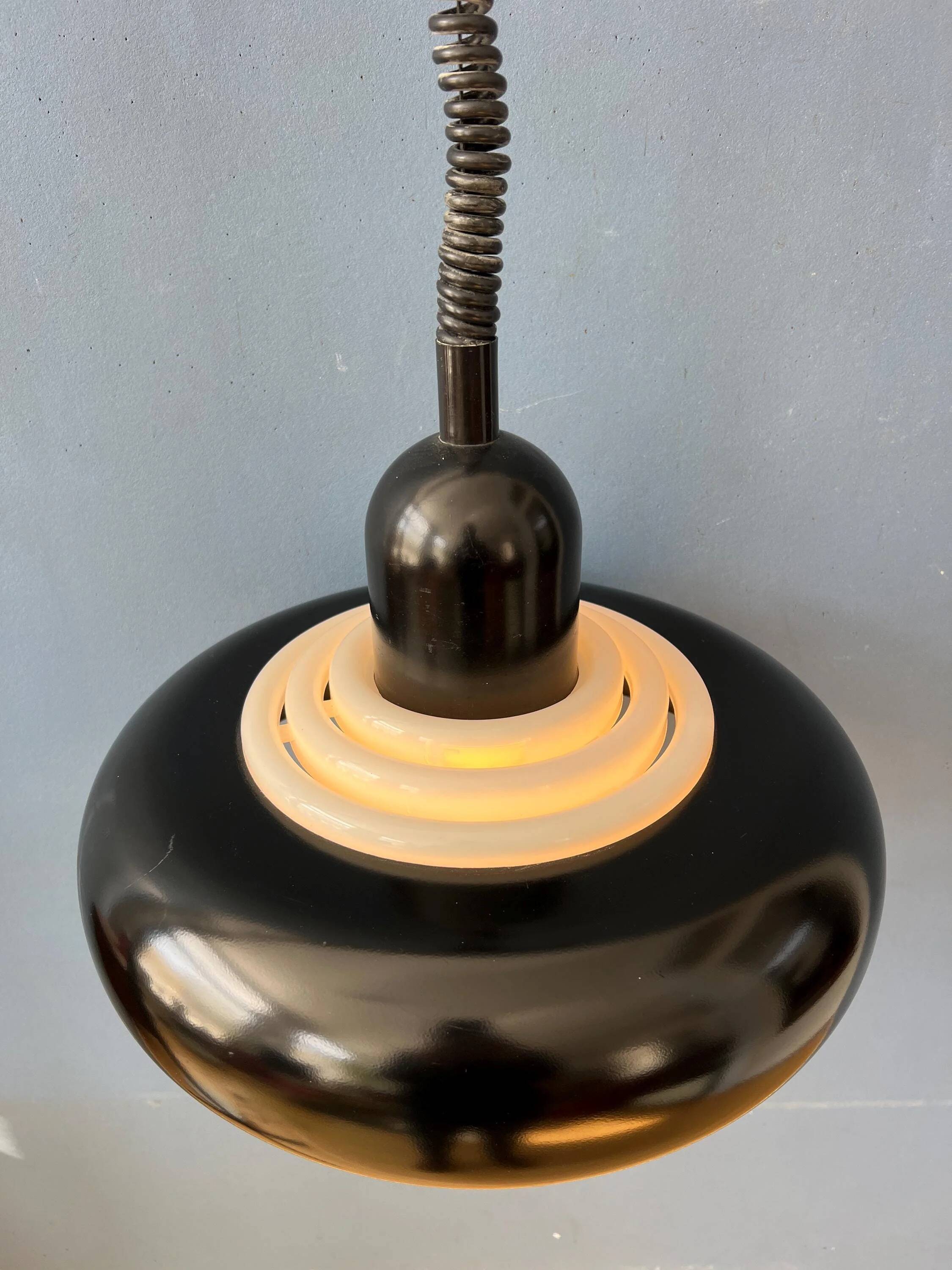 Black vintage suspension UFO Space Age by Knud Christensen